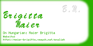 brigitta maier business card